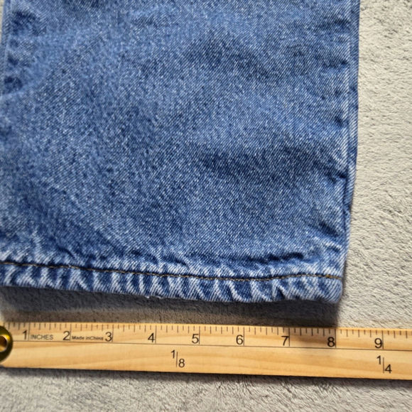 L.L. Bean Flannel Lined Jeans Mens 38x30 Blue Classic Fit Double L Cotton Denim - Picture 8 of 9